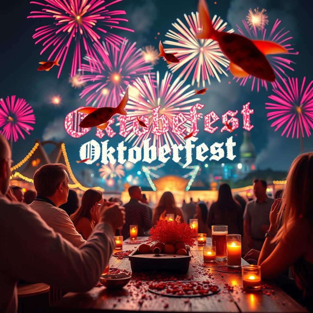 Dreamy Oktoberfest Carnival with Fireworks
