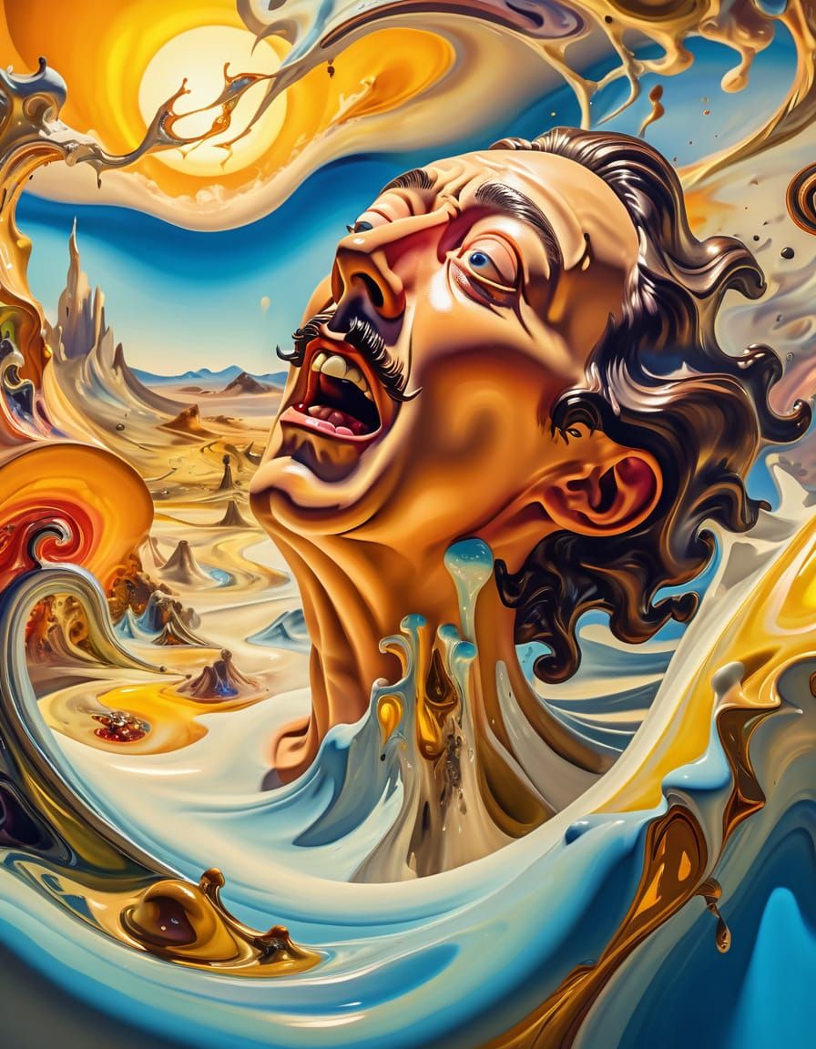 Surreal Delirium Dreamscape in Salvador Dali Style