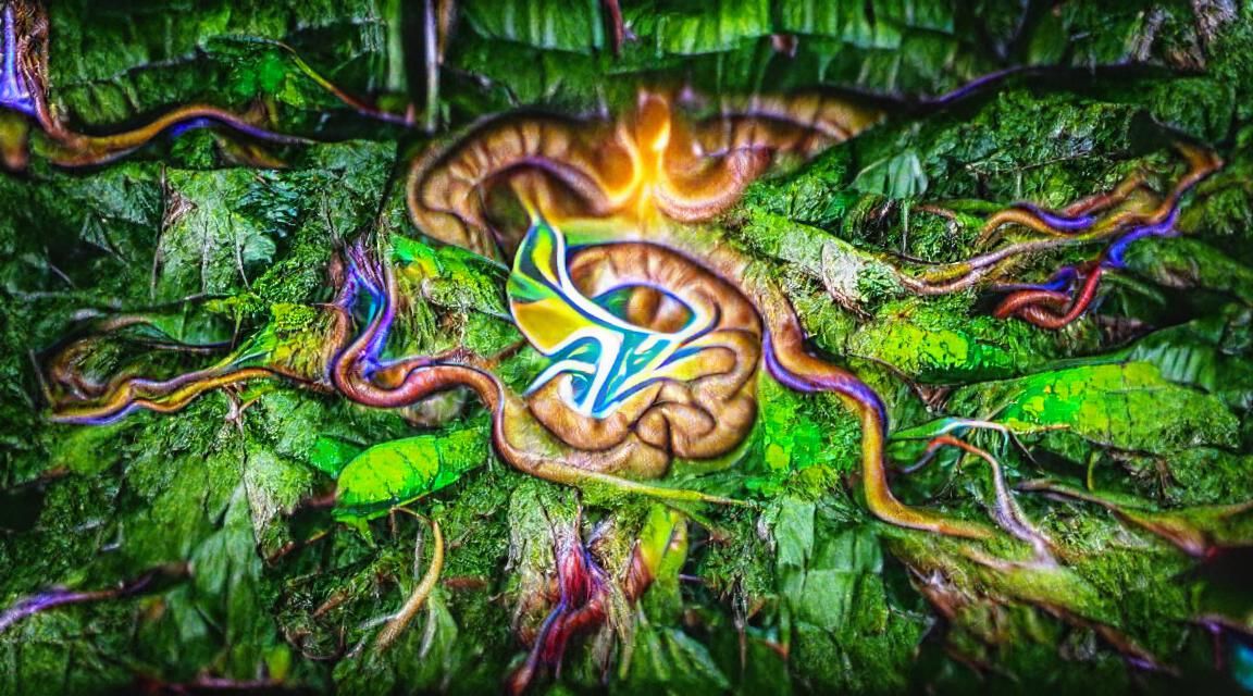 Rainforest Ayahuasca Visions of Snakes in 8K