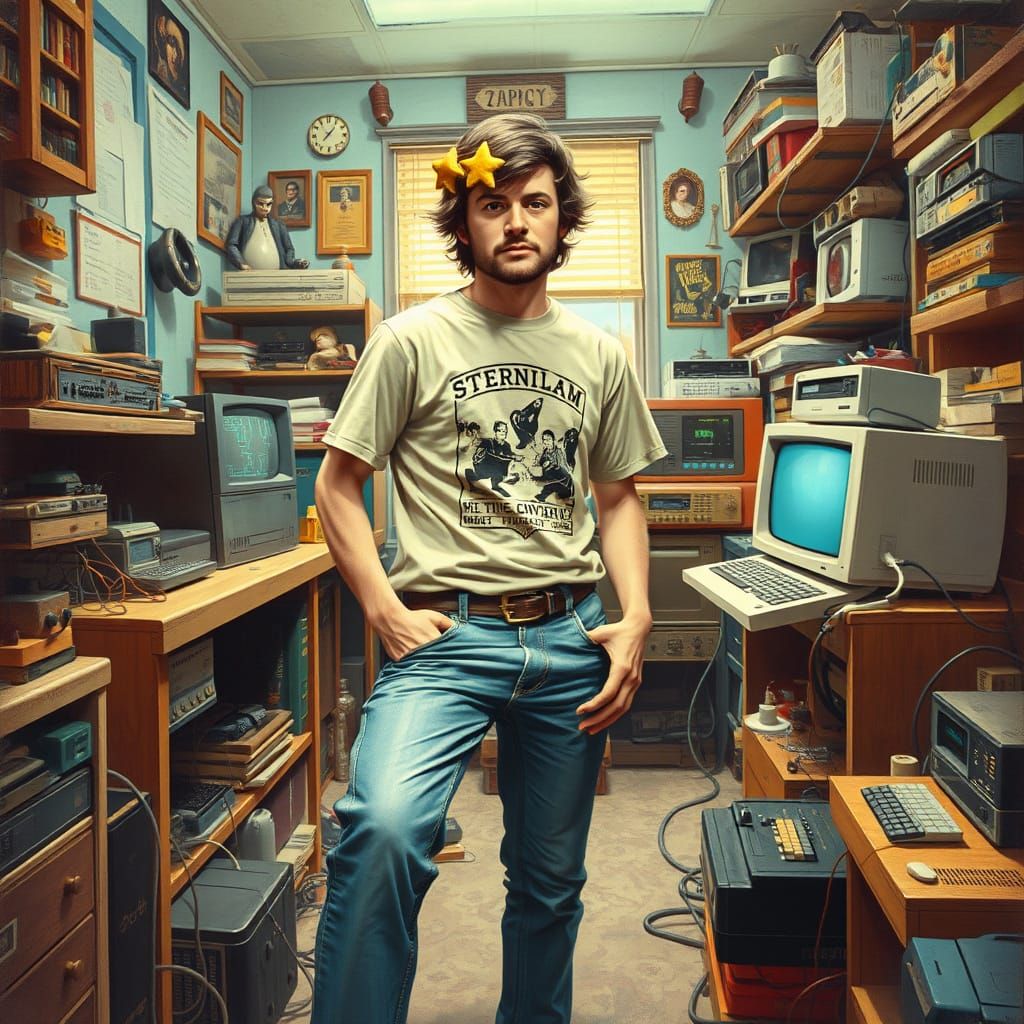 Steve Wozniak's Retro Tech Haven: Syd Mead Style