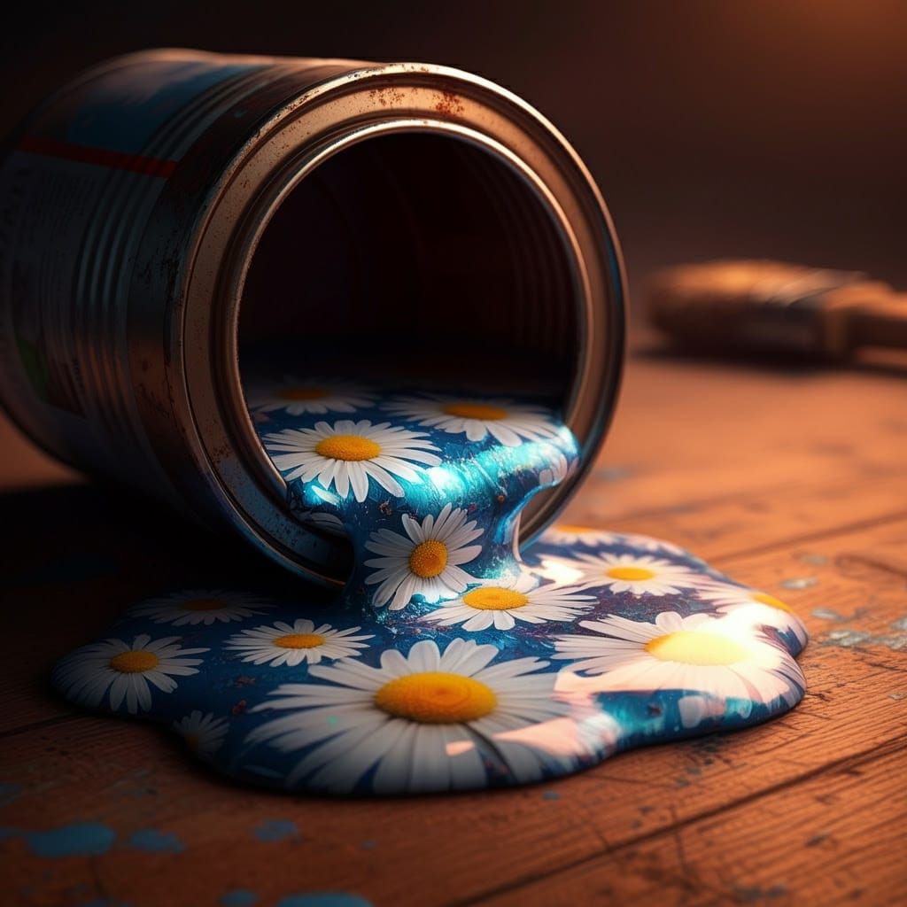 Futuristic Paint Can Explores Vibrant Floral Patterns