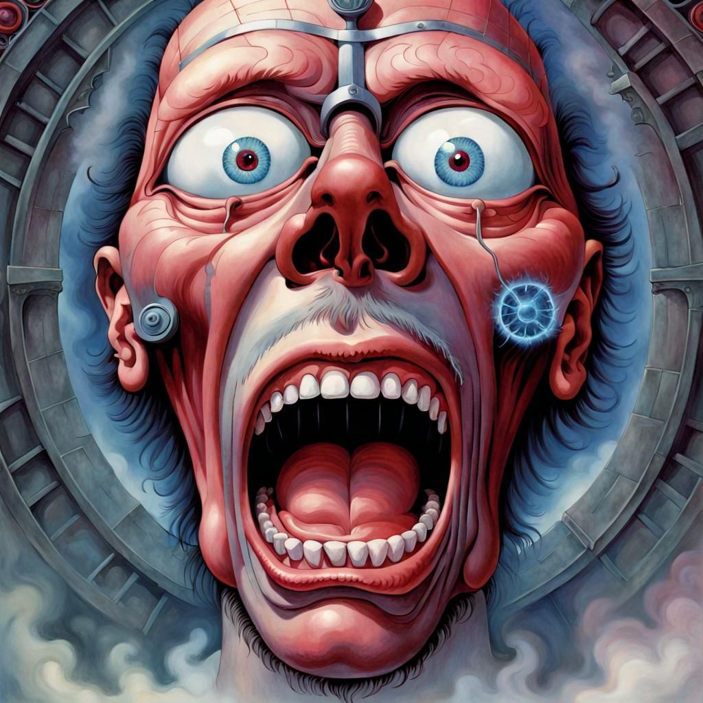 Surreal Crimson King Album Cover Reimagined