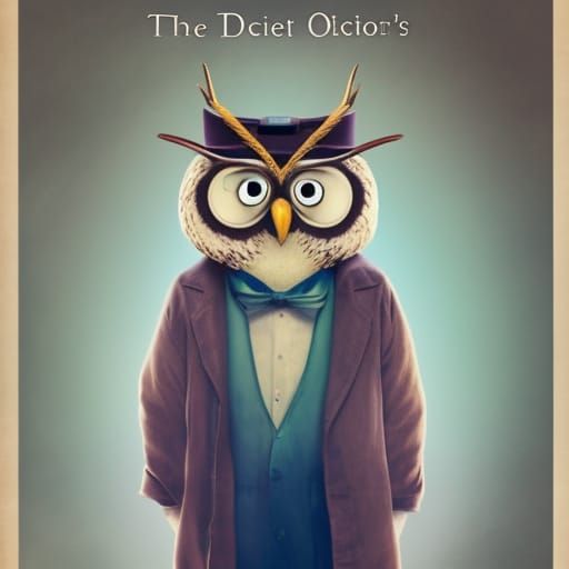 Whimsical Doctor and Owl in High Definition