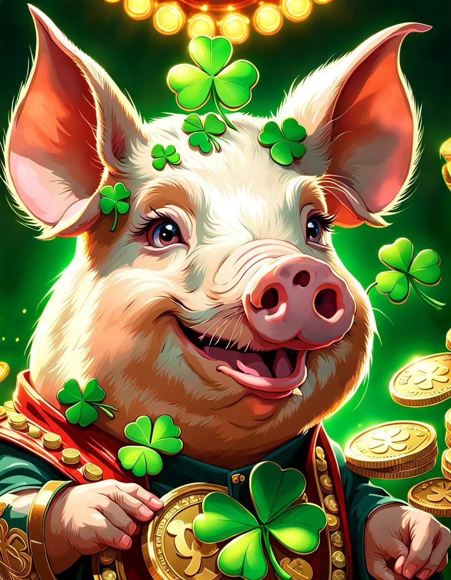 With his casino win lucky Percy looked as happy as a pig in muck