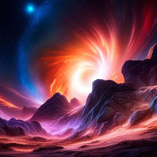 Colorful Supernova Illuminates a Starry Galaxy