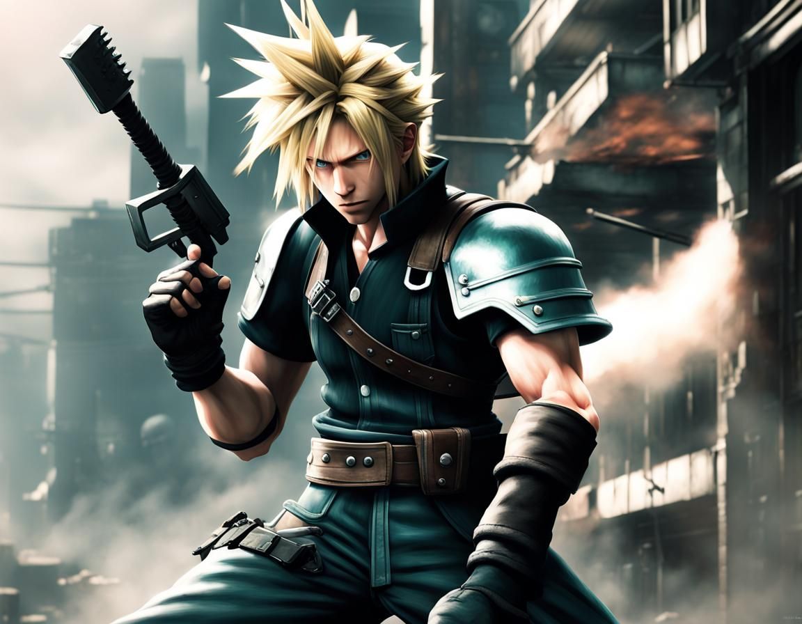 Cloud Strife, Former First Class SOLDIER. After defecting from Shinra, Cloud began work as a mercenary for hire in Midga...