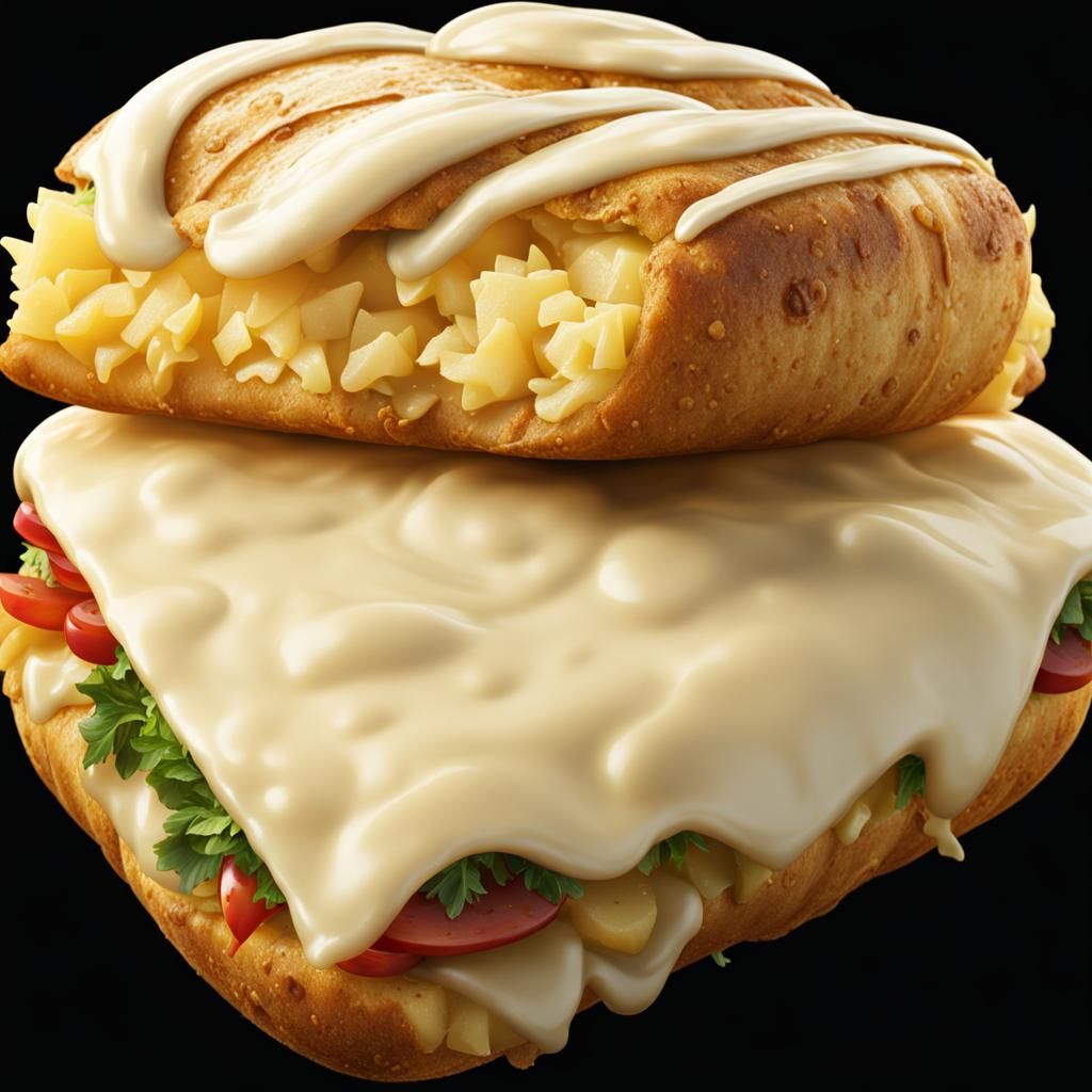 Fantastical Steamed Potato Roll: Detailed Matte Painting