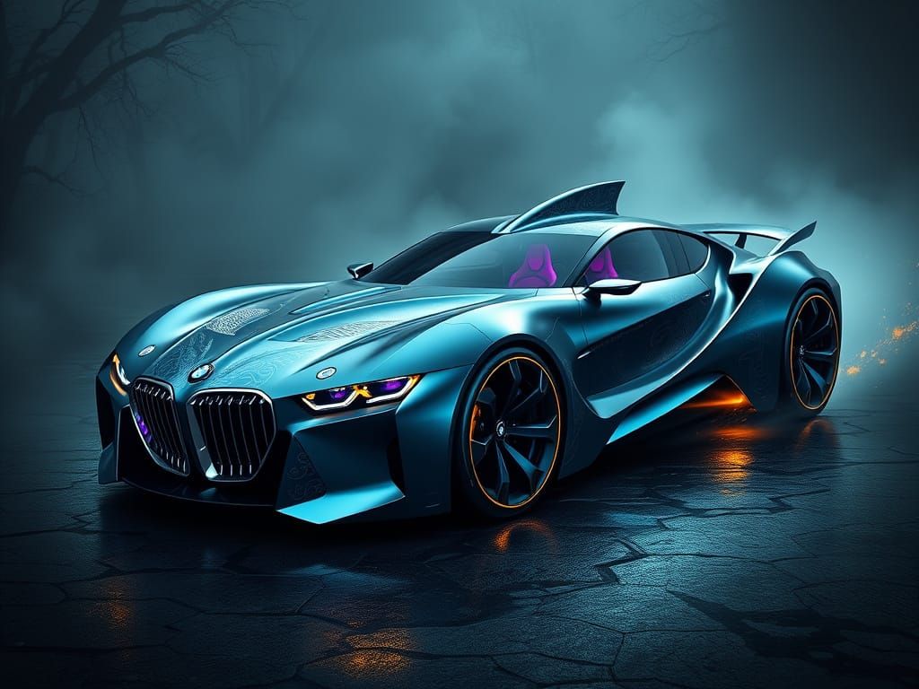 BMW Hammerhead Shark Concept in Art Nouveau Style Cruises Th...