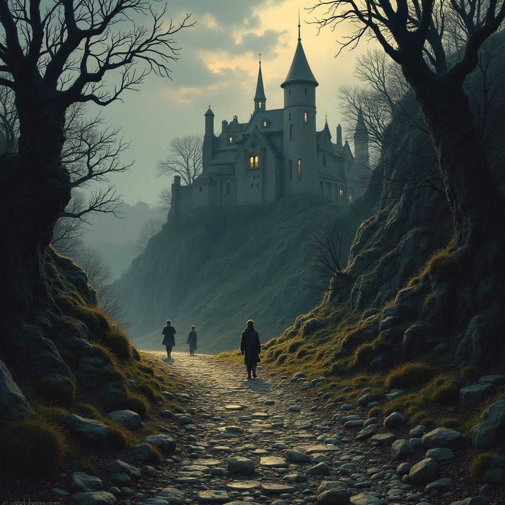 Grimdark Artwork in a Dark Fantasy Style