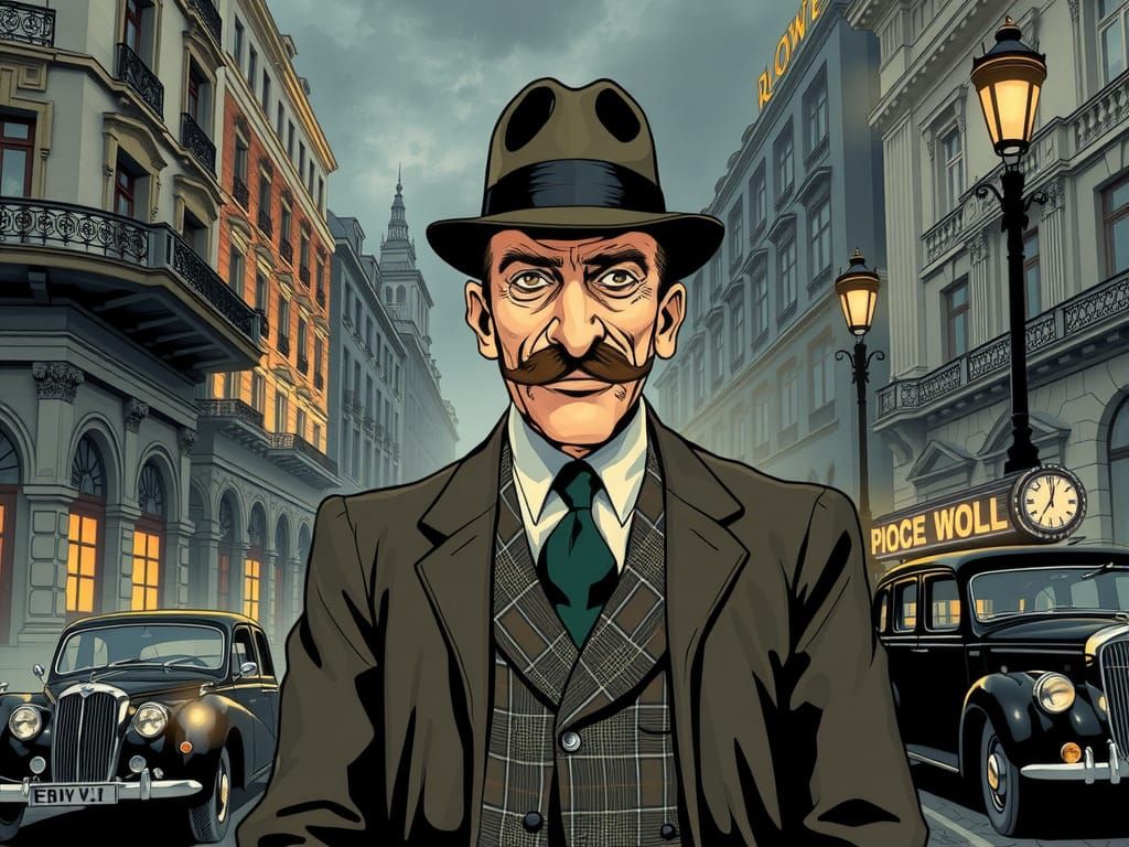 Inspector Lestrade, comic book style