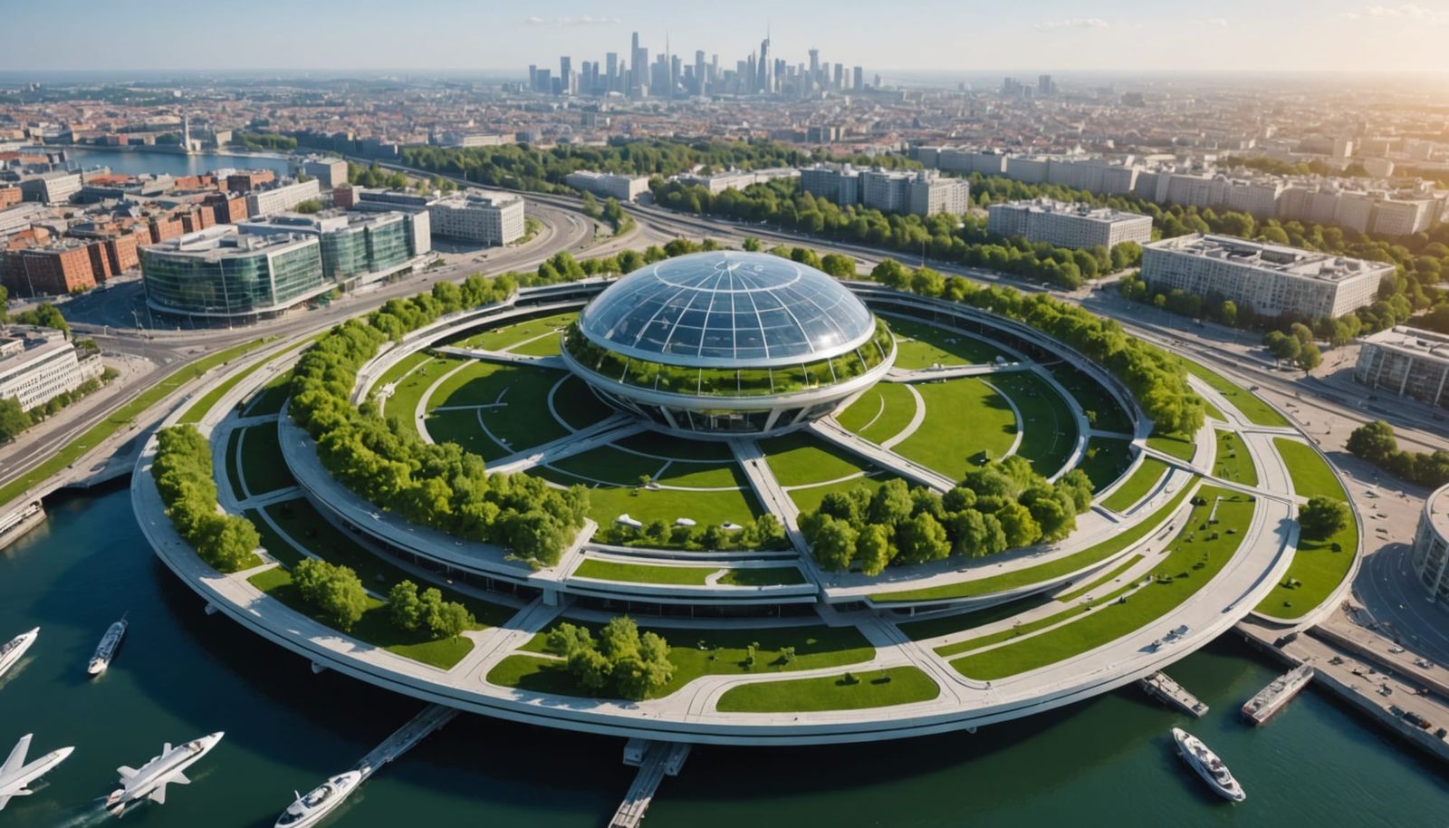 Sustainable Vertiports in Eco-Friendly Architecture