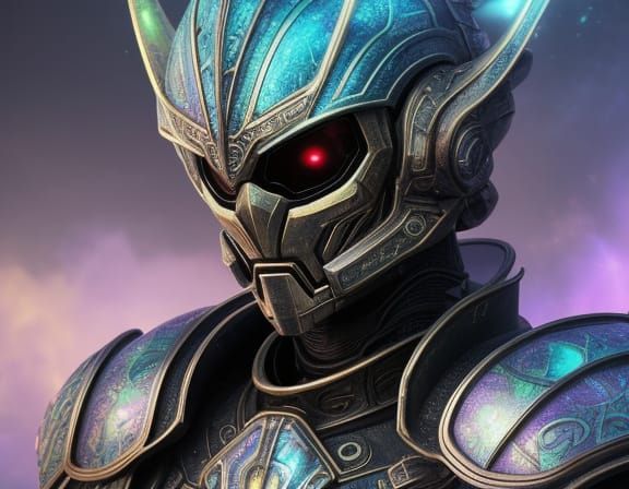 Surreal Alien in Mystical Realm, Vibrant Oil Painting Style