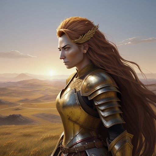Noble Warrior Queen at Golden Hour