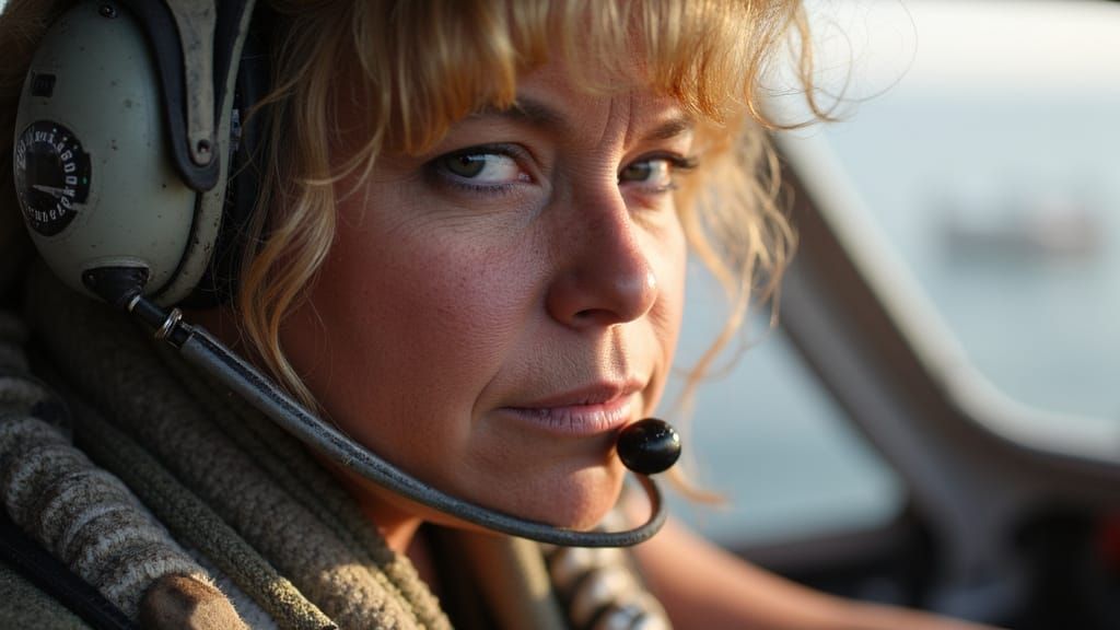 Female X-Wing Pilot in Cinematic Detail