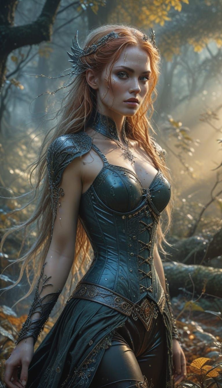 Ethereal Goddess Queen in Hyperrealistic Fantasy Portrait