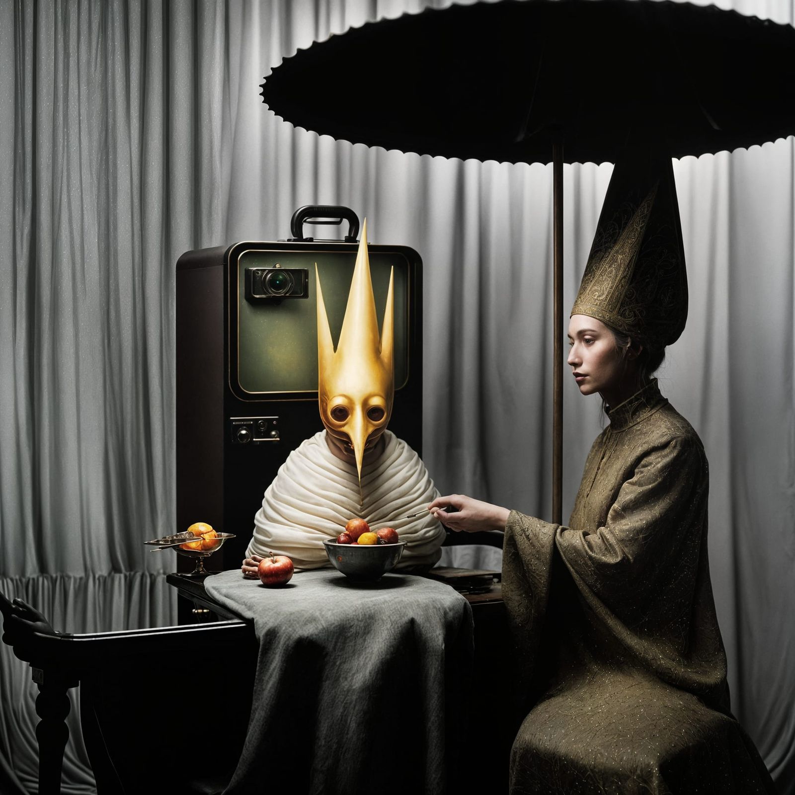 Magical Celebration with King Cake and Birds