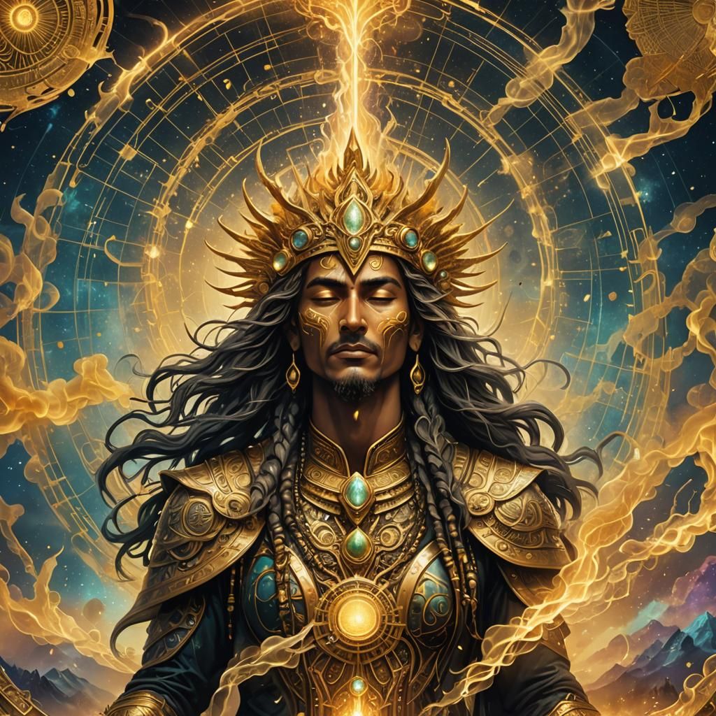 Valhalla Calling Music Frequency as Gold Smoke