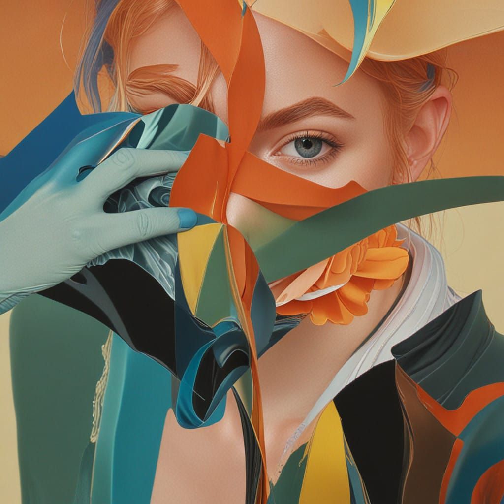 Surreal Fractal Sculptures in Iridescent 8K 3D