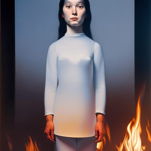 Intense Portrait by Gottfried Helnwein
