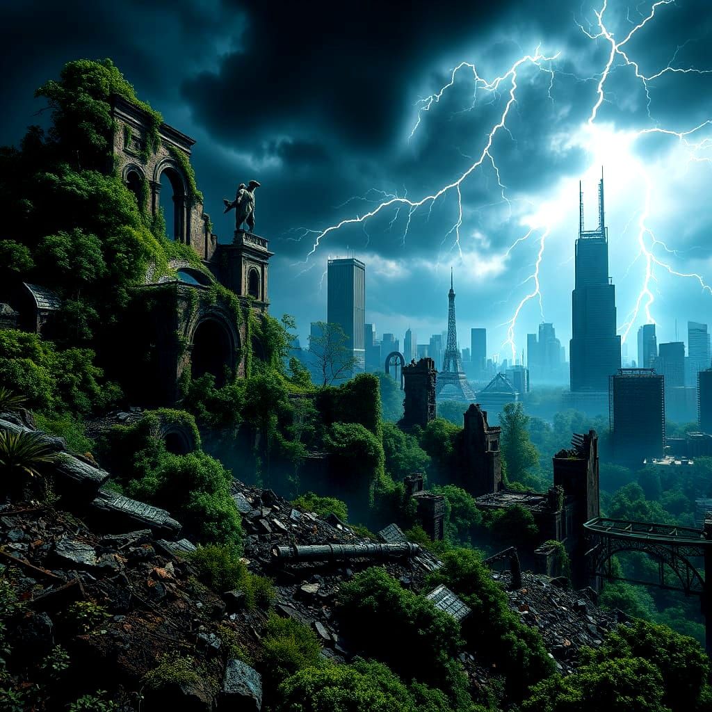 Nature Reclaims a Post-Apocalyptic Chicago