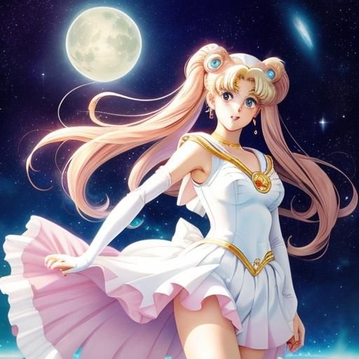 Princess Serenity in Anime Style