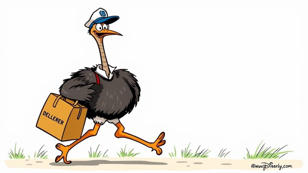 Tex Avery Ostrich Delivers the Mail