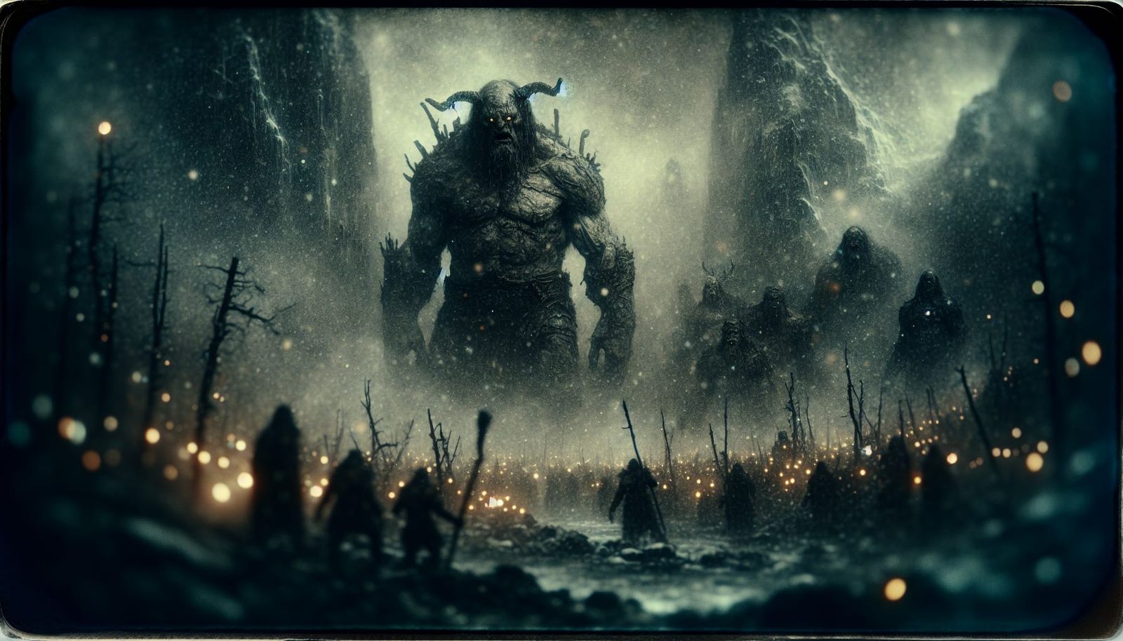 Giants of Jotunheim: A Dark Norse Landscape