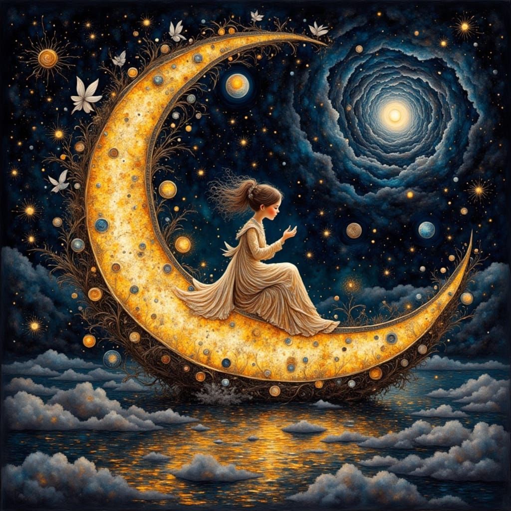 Astral Scheherazade in Baroque-Futurist Style