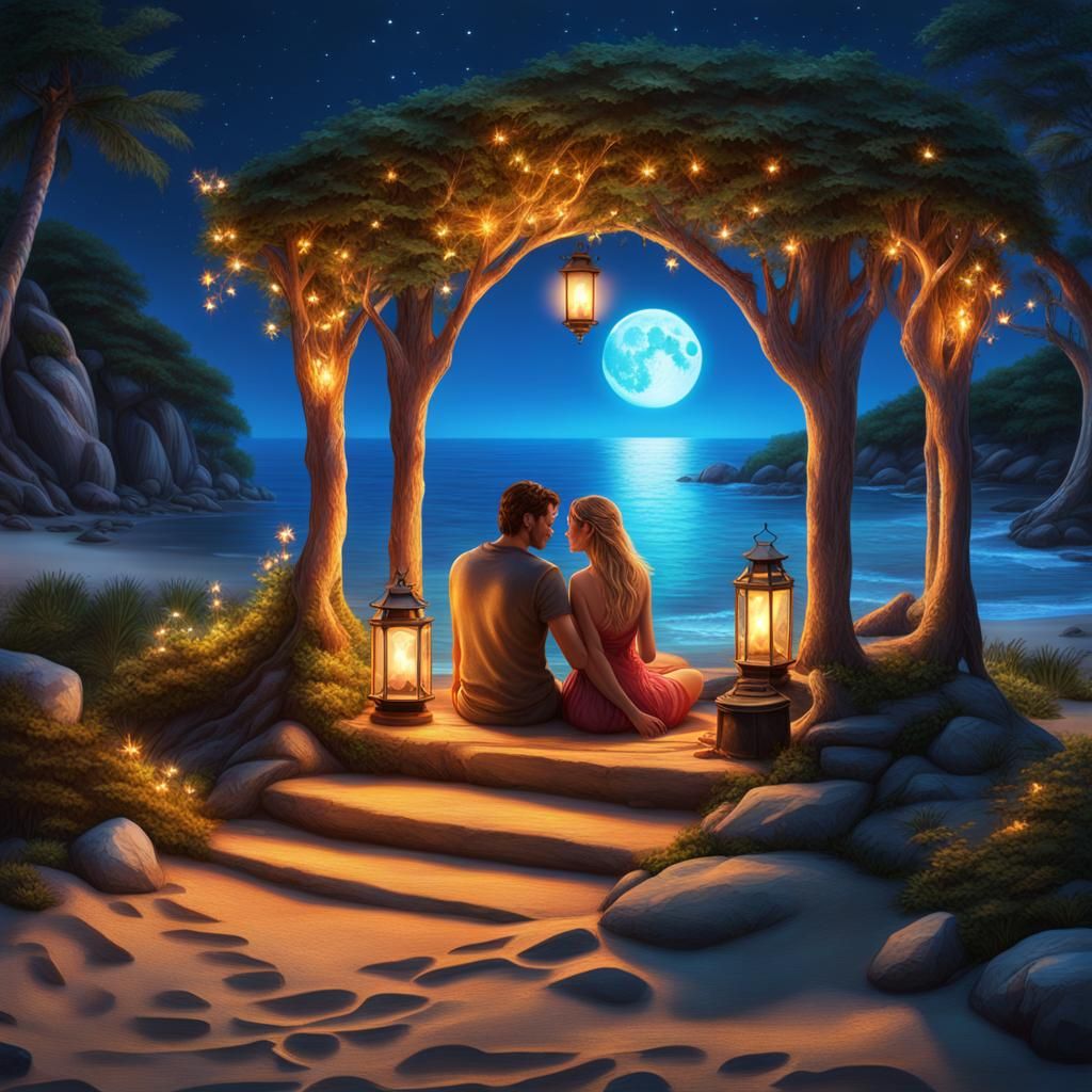 Fairytale Couple in Picturesque Beachside Nook