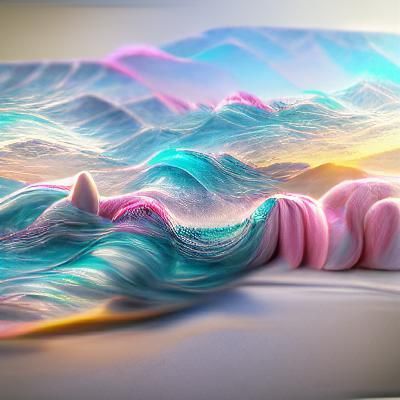 Pastel Waveforms in 8K Resolution