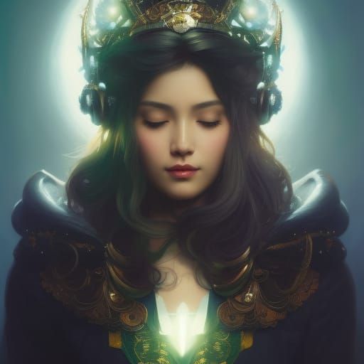 AI's Dream of Love: Hyperdetailed Portrait