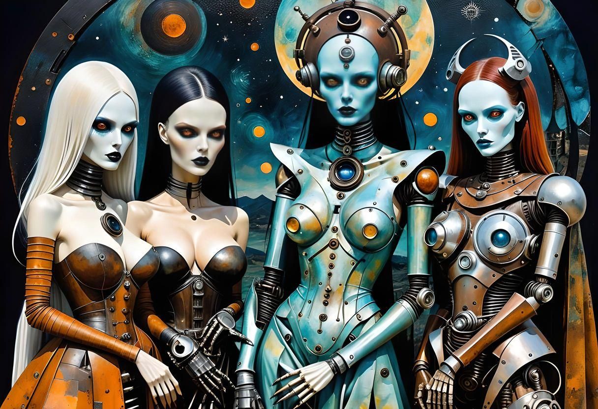 Four fans of fantastic French Funkmetal From Fiery Forties