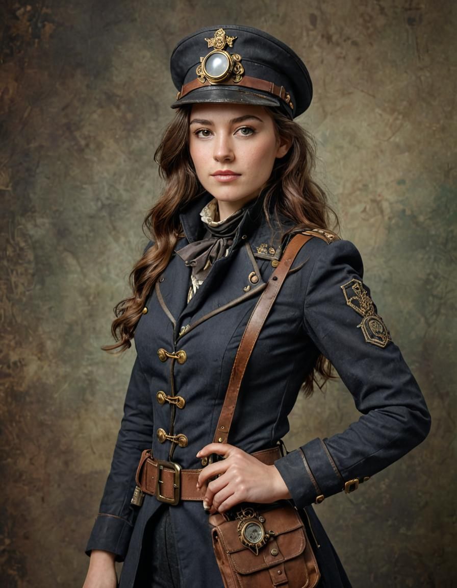 Edwardian Steampunk Explorer Portrait