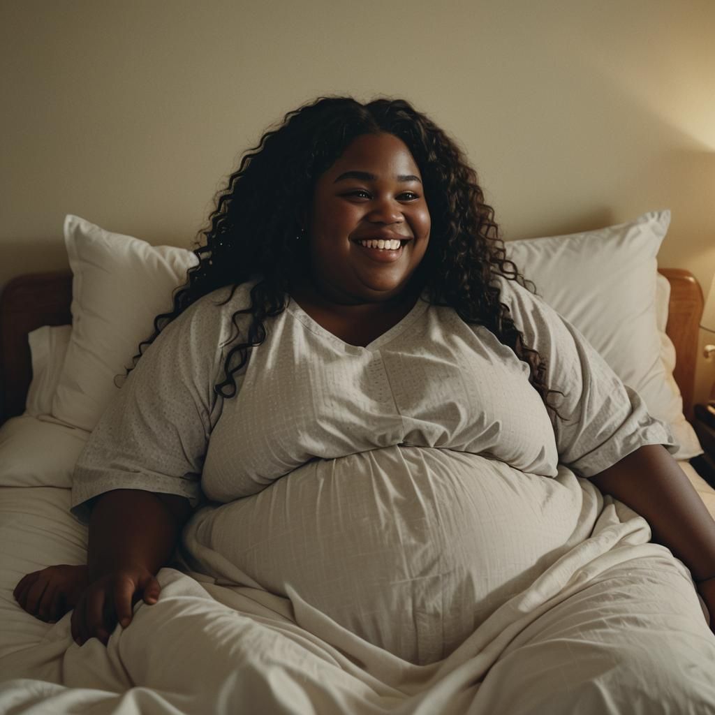 Cinematic Film Still of a Sick Young Woman