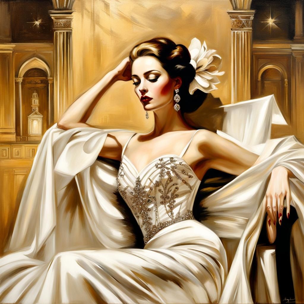 Ethereal Portrait Inspired by Romantic Masters