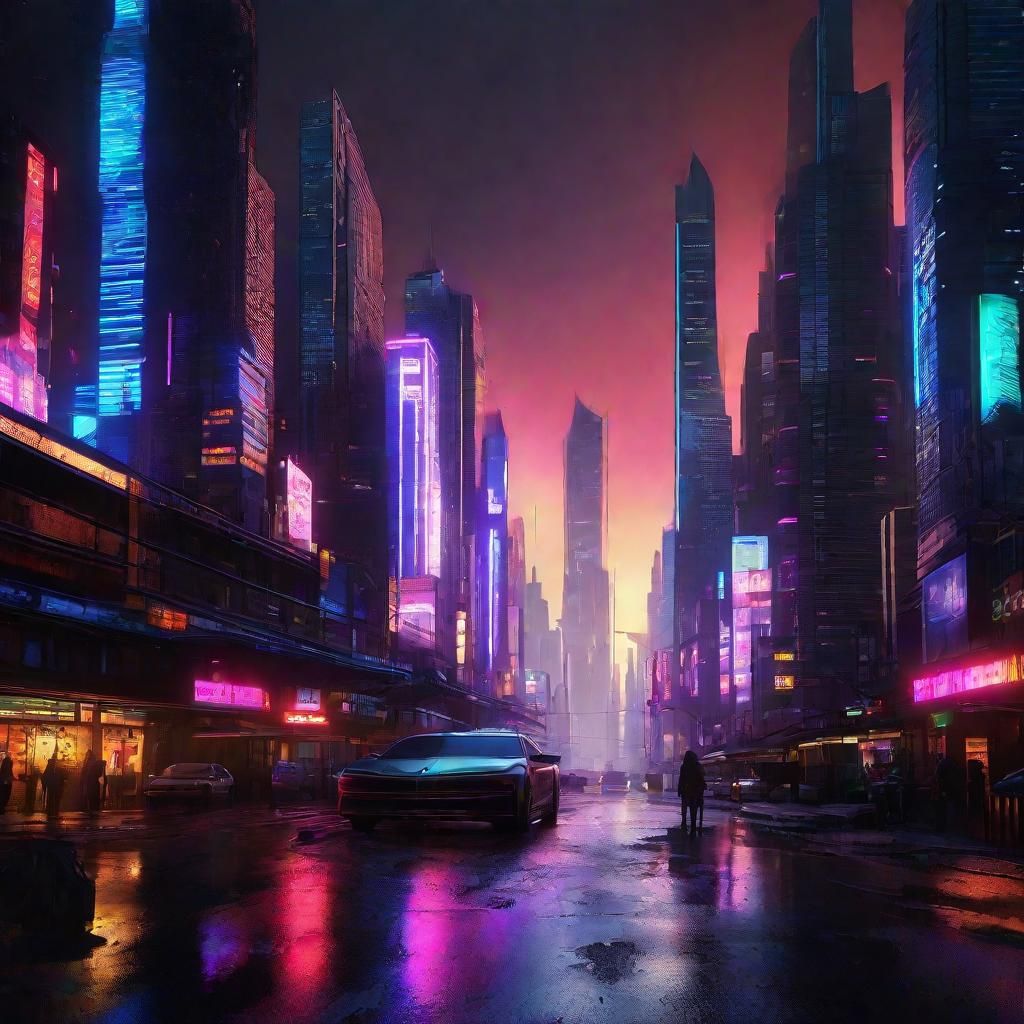 Surreal Futuristic Cityscape in Epic Cinematic Style