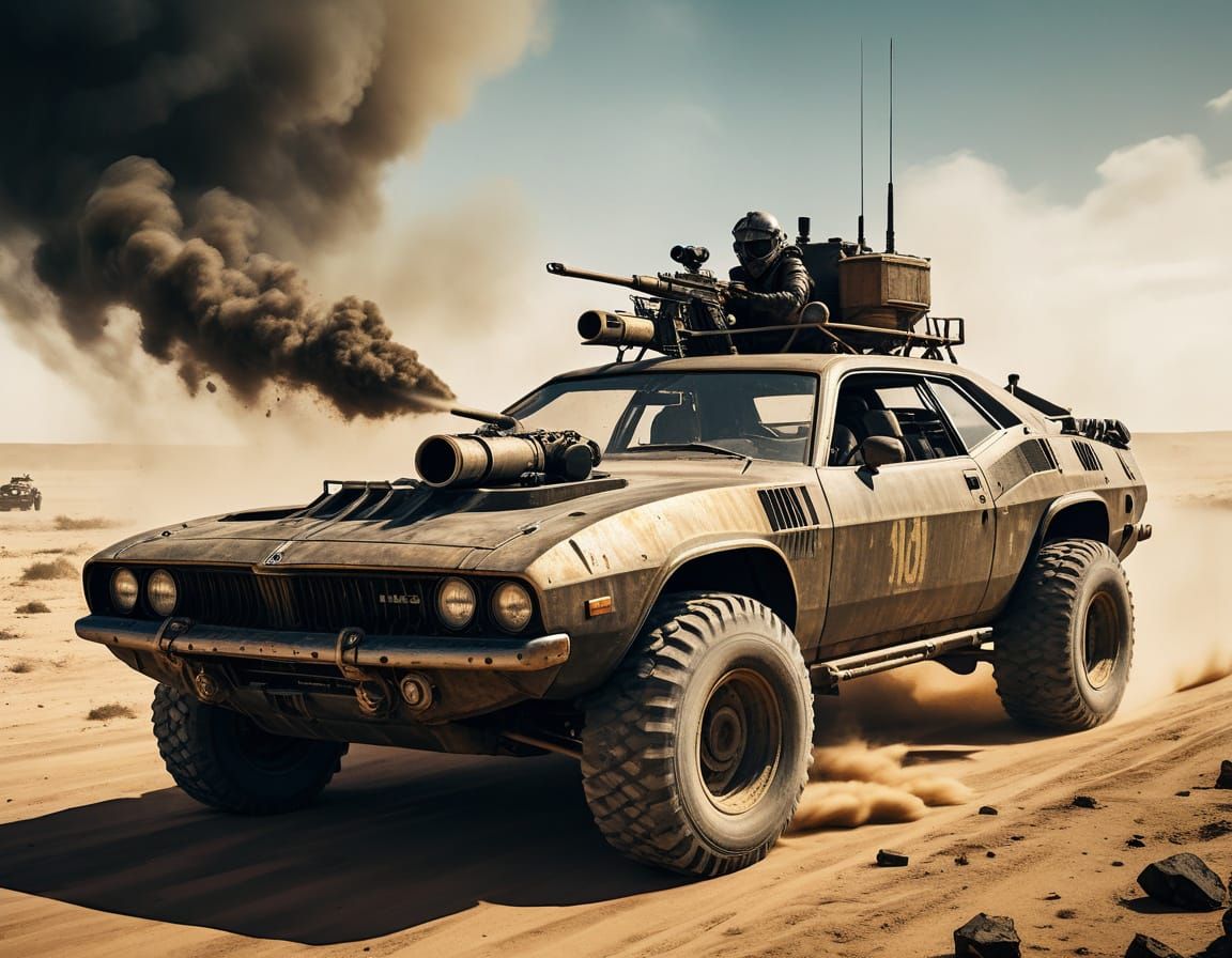 Battle-Scarred Barracuda Charges into Ruin