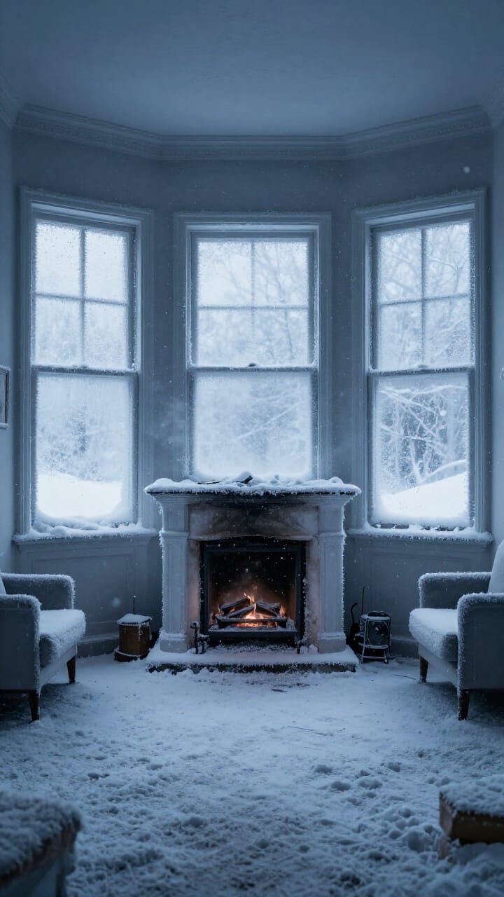 Winter Indoors: Snow Falls in a Sealed Room