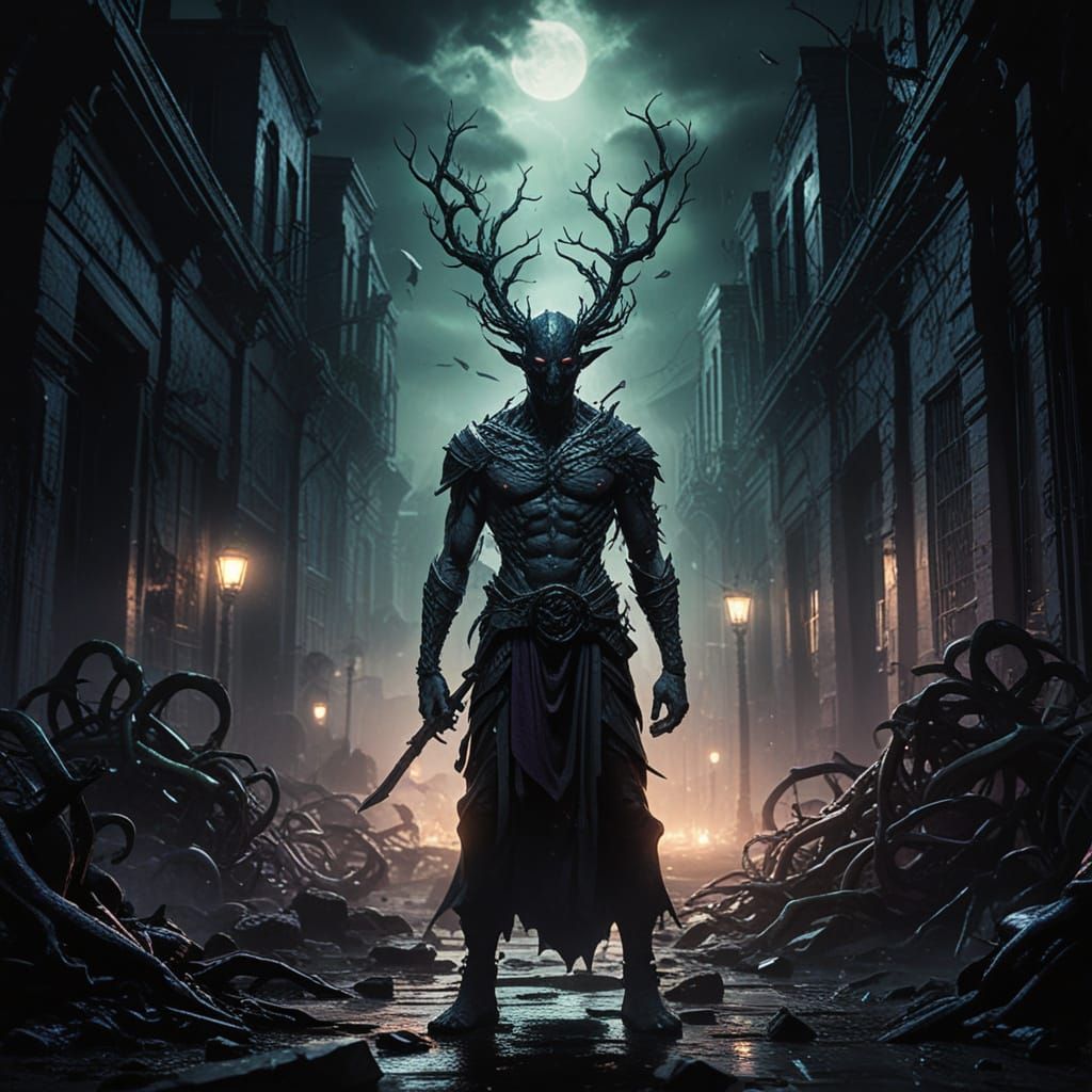 Ethereal Nightmare in Dark Surrealism