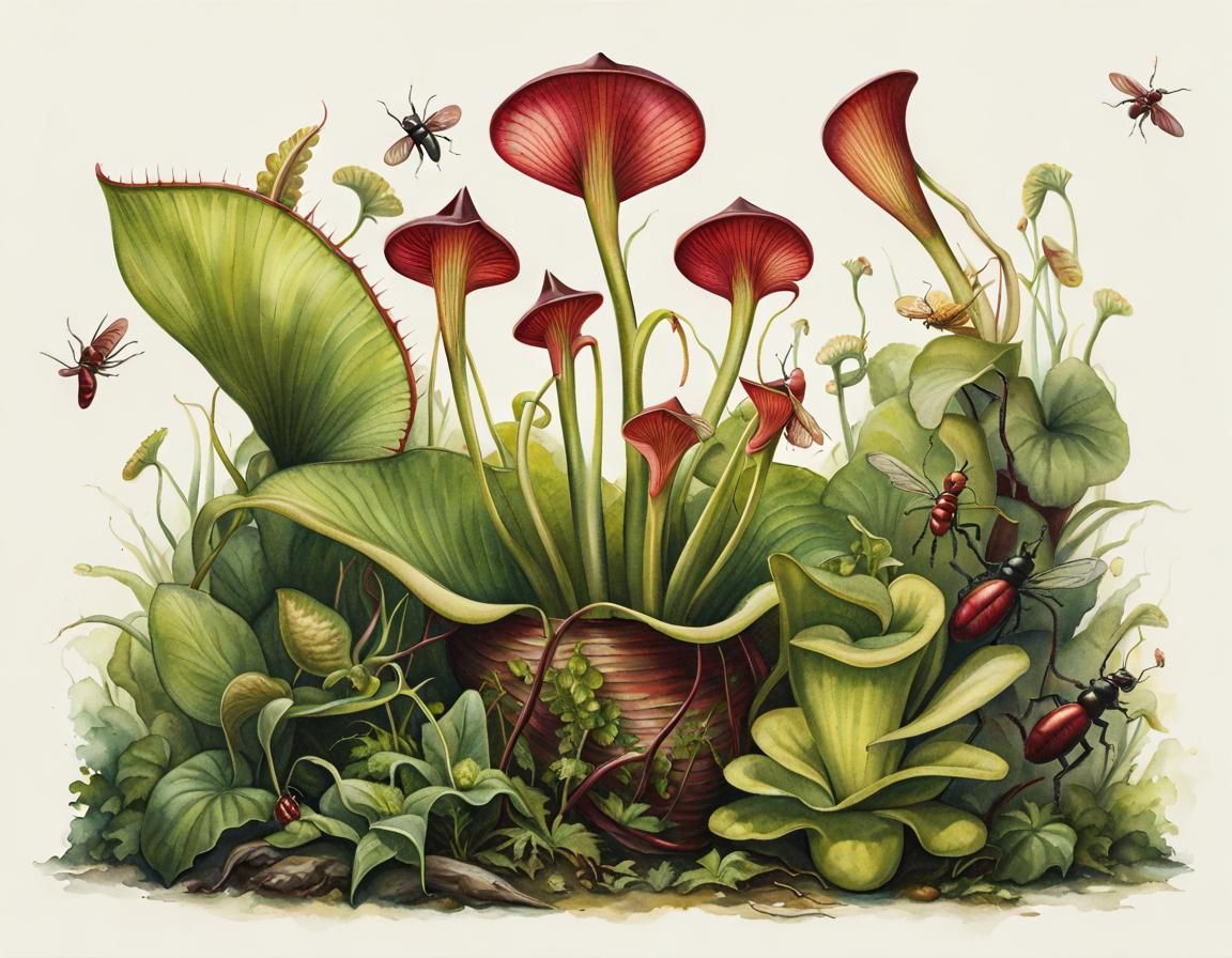 Carnivorous plants and bugs … 🪴