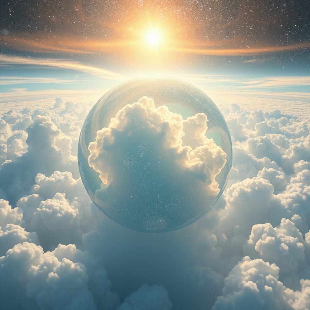 Celestial Epiphany in Shimmering Hues