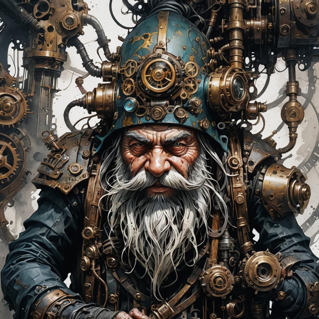 Dark Fantasy Gnome and Steampunk Engine