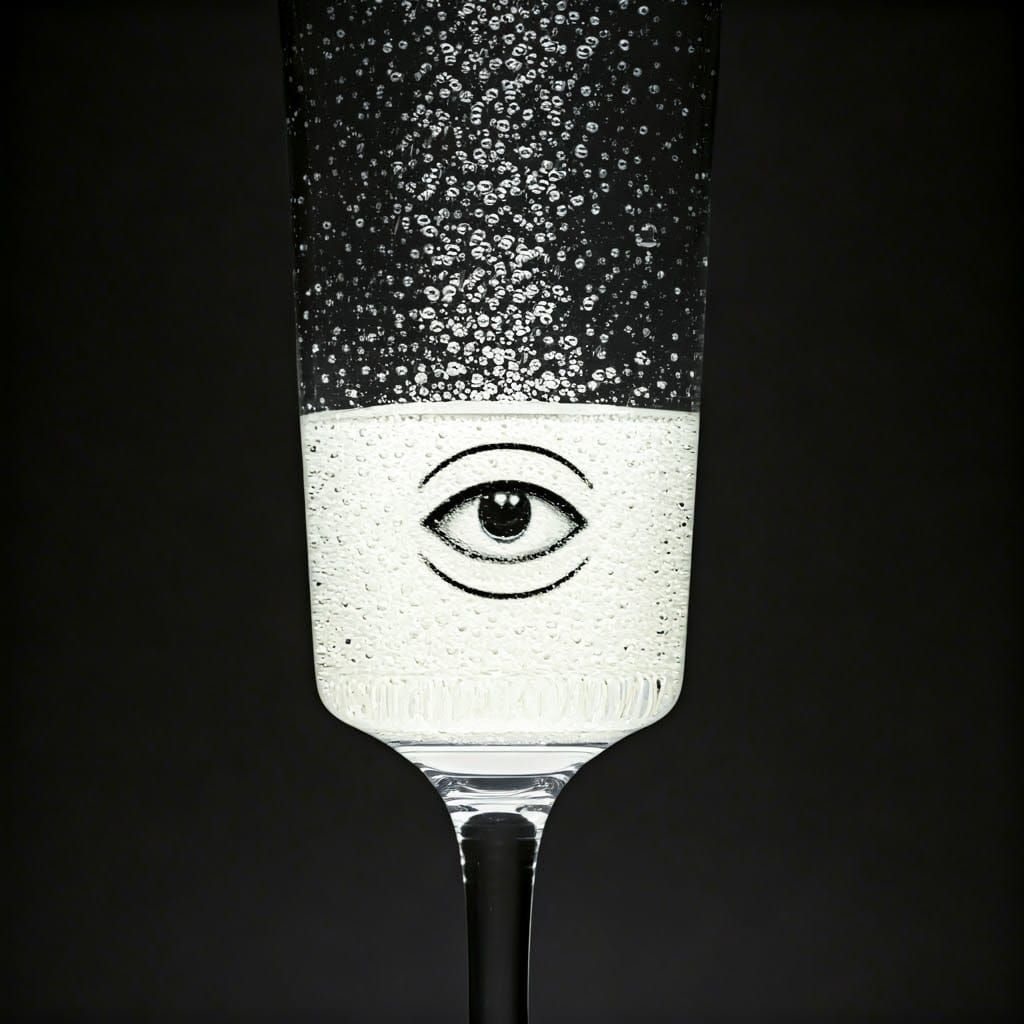 Effervescent Eye in Glass: Fornasetti Style