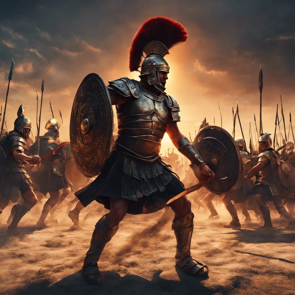 Roman Legion vs Gaul: Epic Sunset Battle