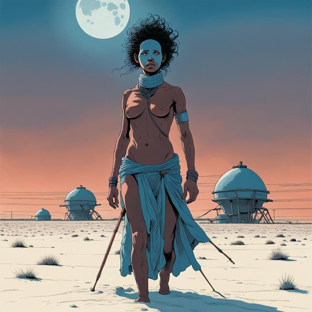Djinn in Kalahari Shadows, Graphic Novel Art