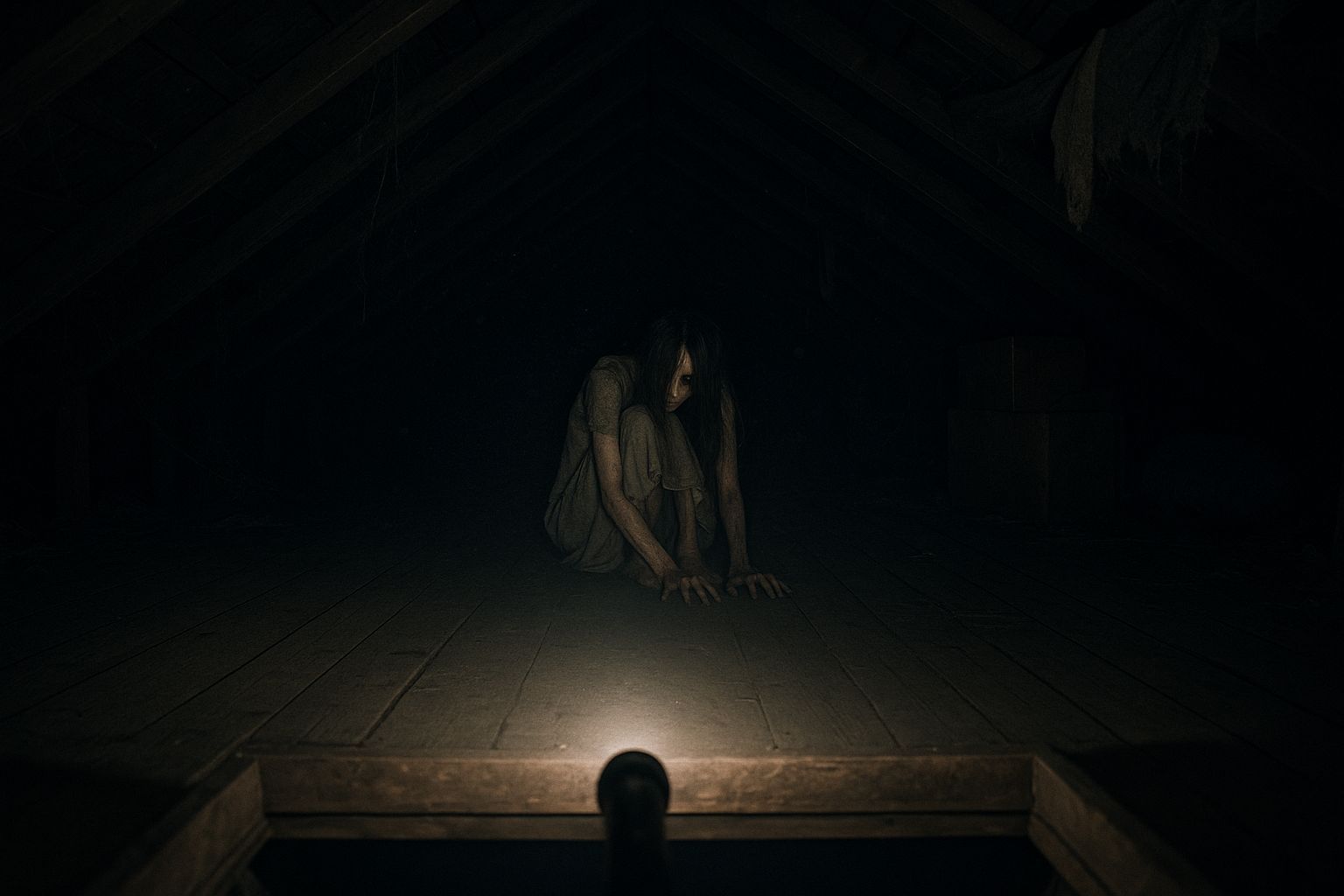 Dark Fantasy Attic: Girl in Shadow and Light