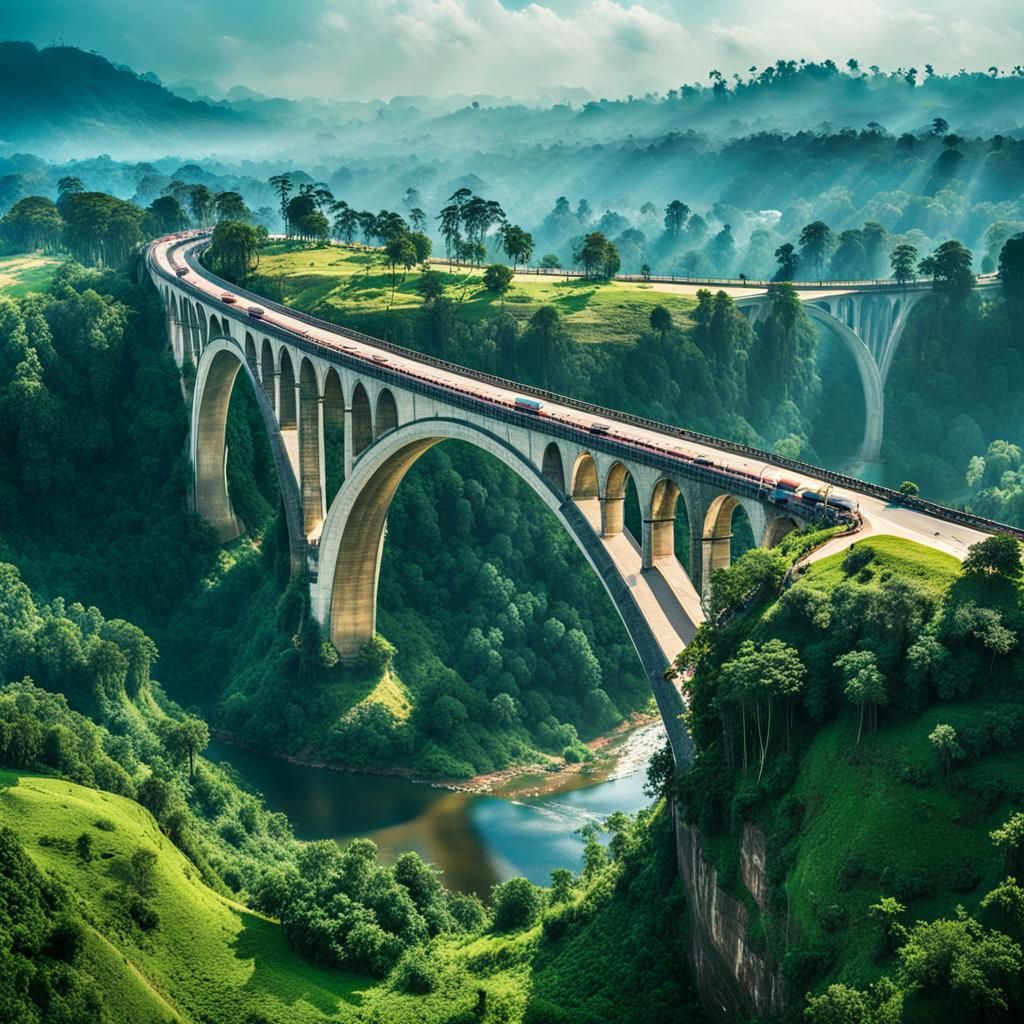 The Nine Arch Bridge in Sri Lanka