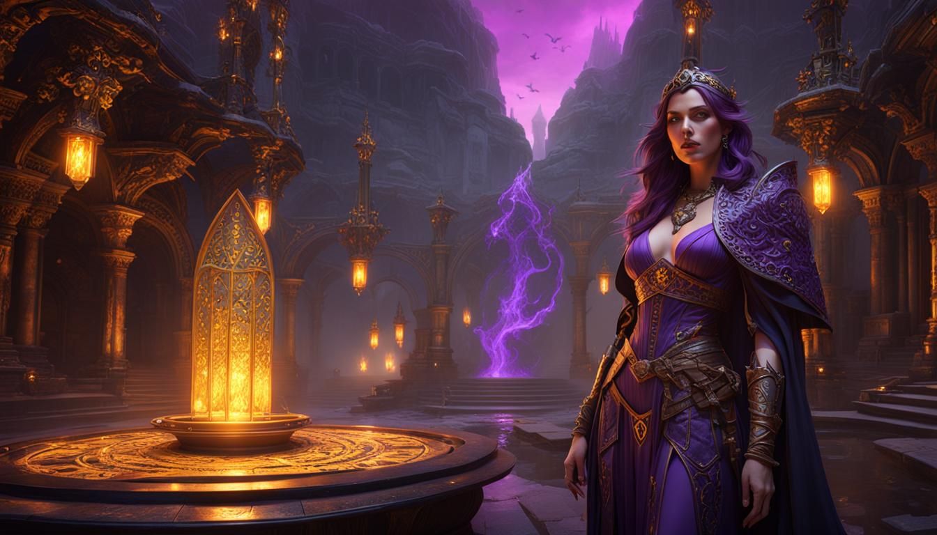 Sorceress, a masterpiece, 8k resolution, dark fantasy concep...