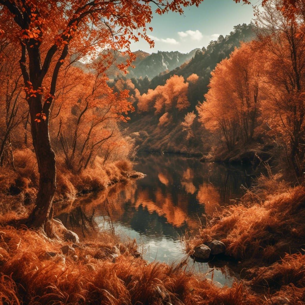 Realistic Autumn Landscape Photography