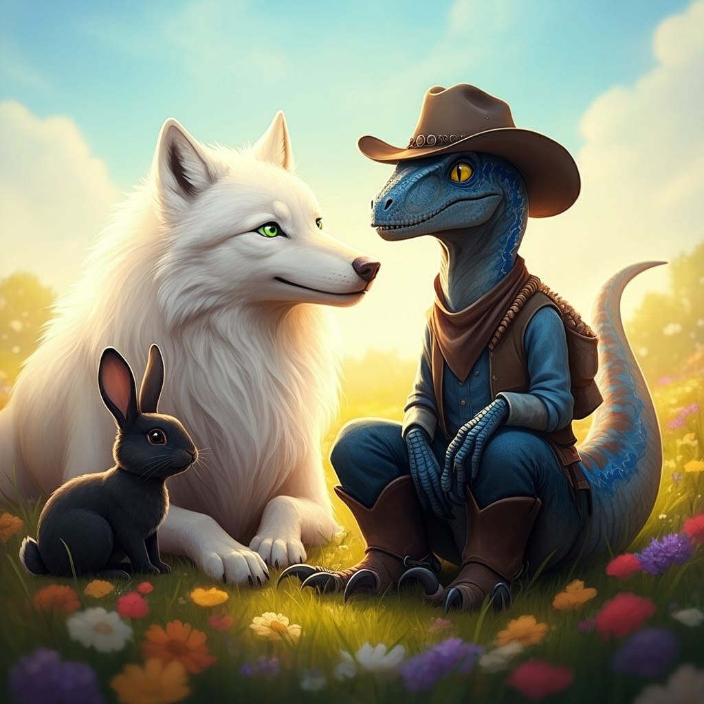 Wolfie, Moon and Raptor Ranger